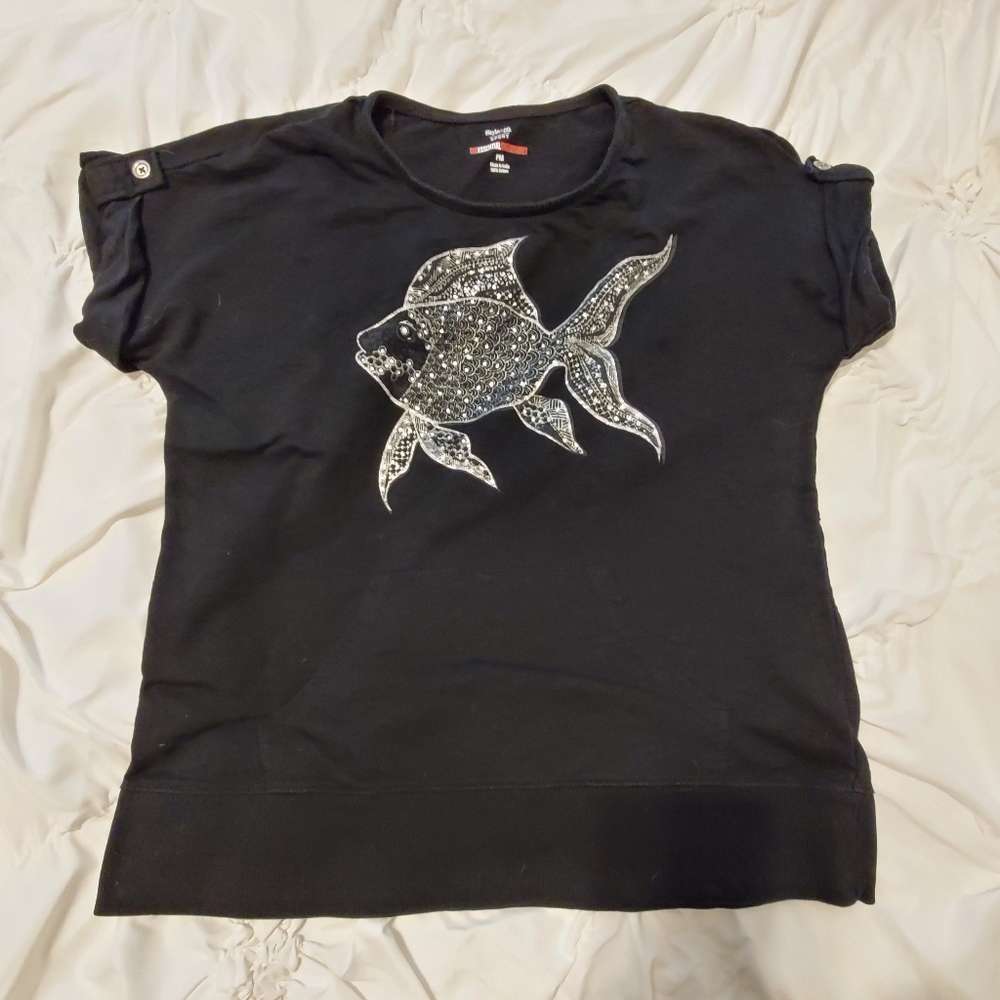 Short sleeve sweatshirt